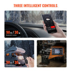 VEVOR 5–8 kW dīzeļa sildītājs, 12V/24V “All-in-One” dīzeļa gaisa sildītājs ar Bluetooth lietotni, Strāvas pārveidotāju uz 220 , tālvadības pulti un displeju, CO signalizāciju, ātru uzsilšanu, vertikālu.