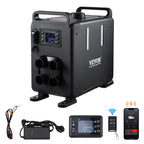 VEVOR 5–8 kW dīzeļa sildītājs, 12V/24V “All-in-One” dīzeļa gaisa sildītājs ar Bluetooth lietotni, Strāvas pārveidotāju uz 220 , tālvadības pulti un displeju, CO signalizāciju, ātru uzsilšanu, vertikālu.