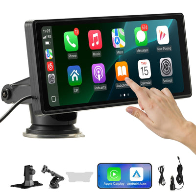 Auto ekrāns ar Apple CarPlay un Android Auto (25,4 cm)