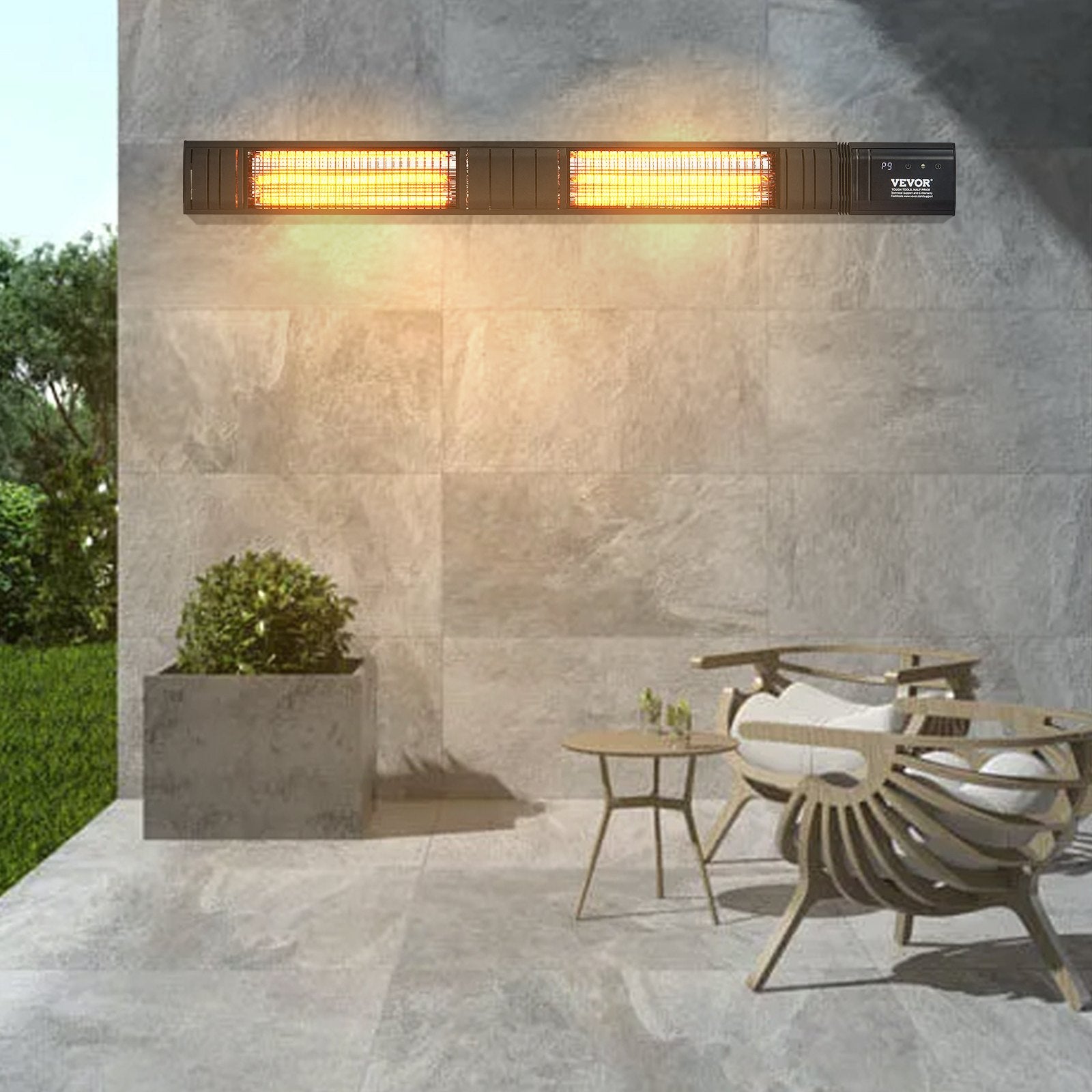 VEVOR Infrasarkanais sildītājs 3000W ar tālvadības pulti