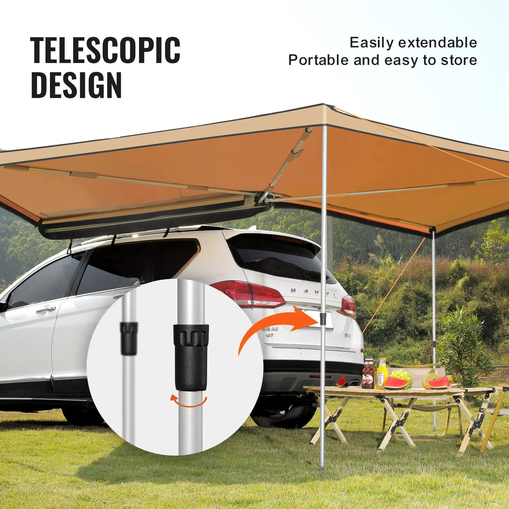 VEVOR 270° transportlīdzekļa markīze – 2,5 m augstums, PU3000 mm, UV50+