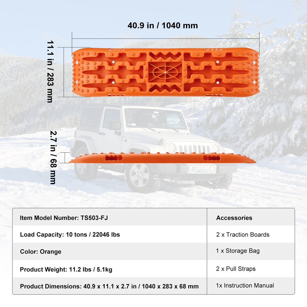 VEVOR 10 TON PP vilkšanas/izbraukšanas dēļi