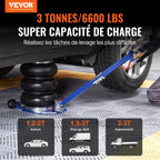 VEVOR gaisa domkrats 3T / 3000 kg – trīskāršais gaisa spilvenu domkrats (zilā krāsā)