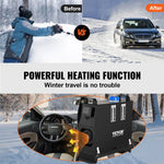 VEVOR 5-8KW Diesel Air Heater, Diesel Parking Heater, All in One 12V Truck Heater, One Outlet Hole, with Black LCD Switch, Fast Heating Diesel Heater, For RV Truck, Boat, Bus, Car Trailer, Caravan