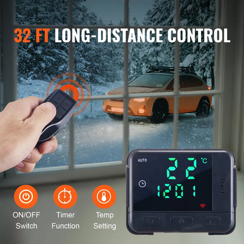 VEVOR Diesel Air Heater All-in-one 12V 5-8KW Bluetooth App LCD for Car RV