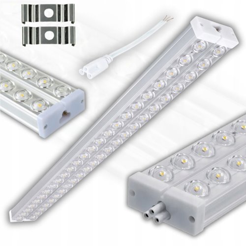 LED lineārais gaismeklis ar metāla korpusu, 36 W, 60 cm, 5000 K 2gab
