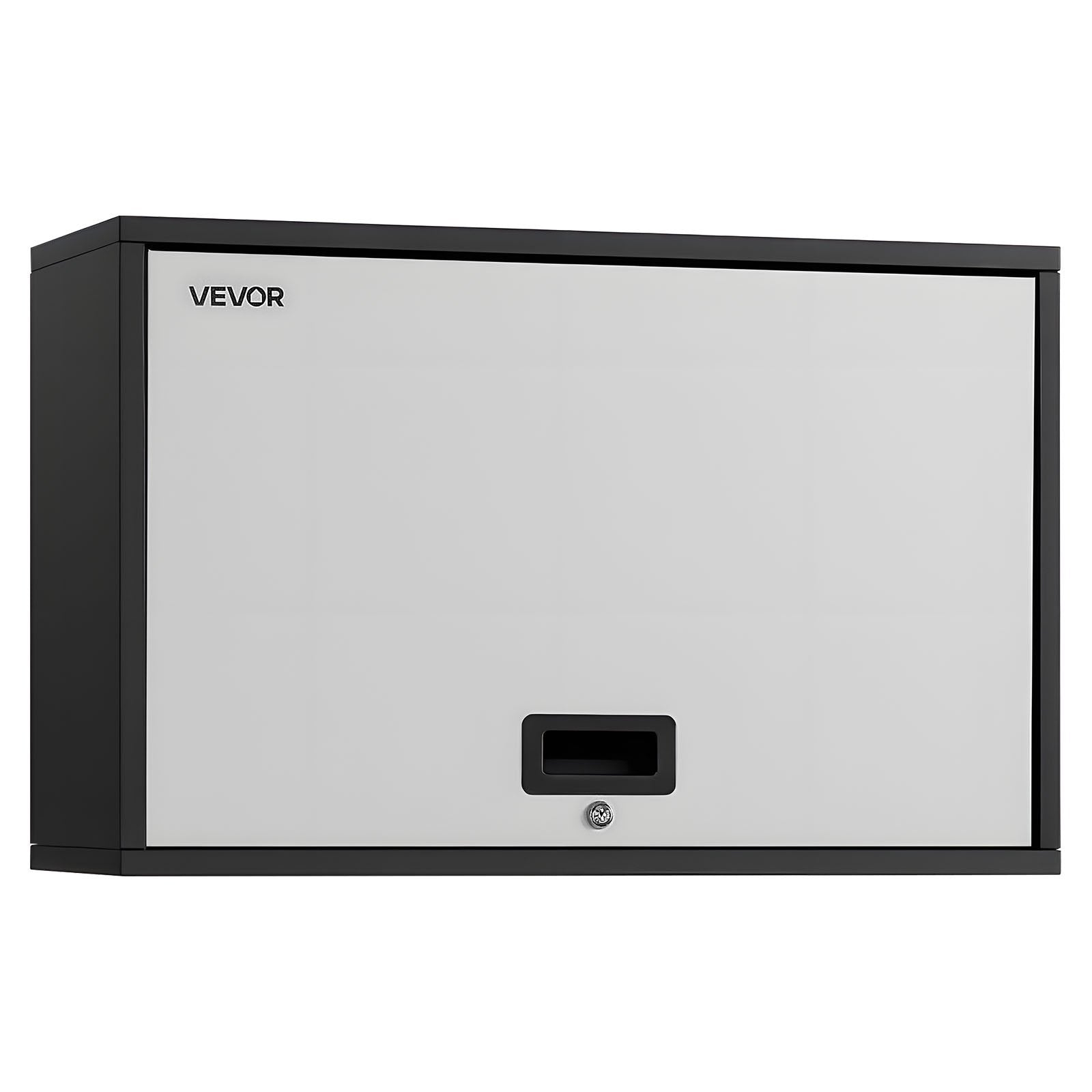 VEVOR Metal Wall Cabinet, 77W x 30.5D x 50H cm, Floating Garage Tool Cabinet with Up-Flip Door and Shelf, 108.9 kg Load Capacity, Fit for Garage, Basement, Kitchen, Warehouse Assembly Required