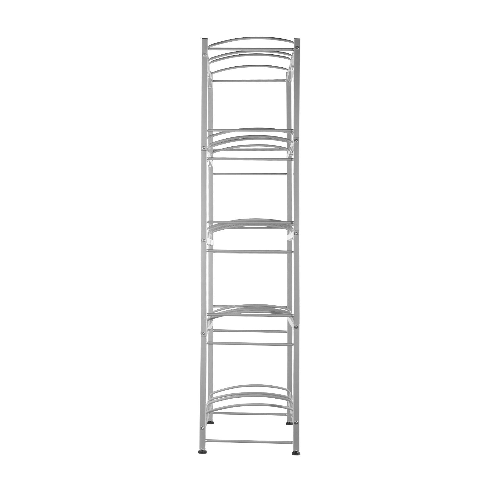 VEVOR 5 Tiers Water Jug Holder, 5 Gallon Water Bottle Holder, Double Row Water Bottle Rack for 10 Bottles, Heavy Duty Water Jug Rack for Kitchen, Office, Living Room, Silver Gray