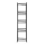 VEVOR 5 Tiers Water Jug Holder Single Row Water Bottle Rack for 5 Bottles, Heavy Duty Water Dispenser Rack with 5 Slots for Gallon Jugs, Detachable Water Storage Shelf Organizer for Home Living Room Office, Black