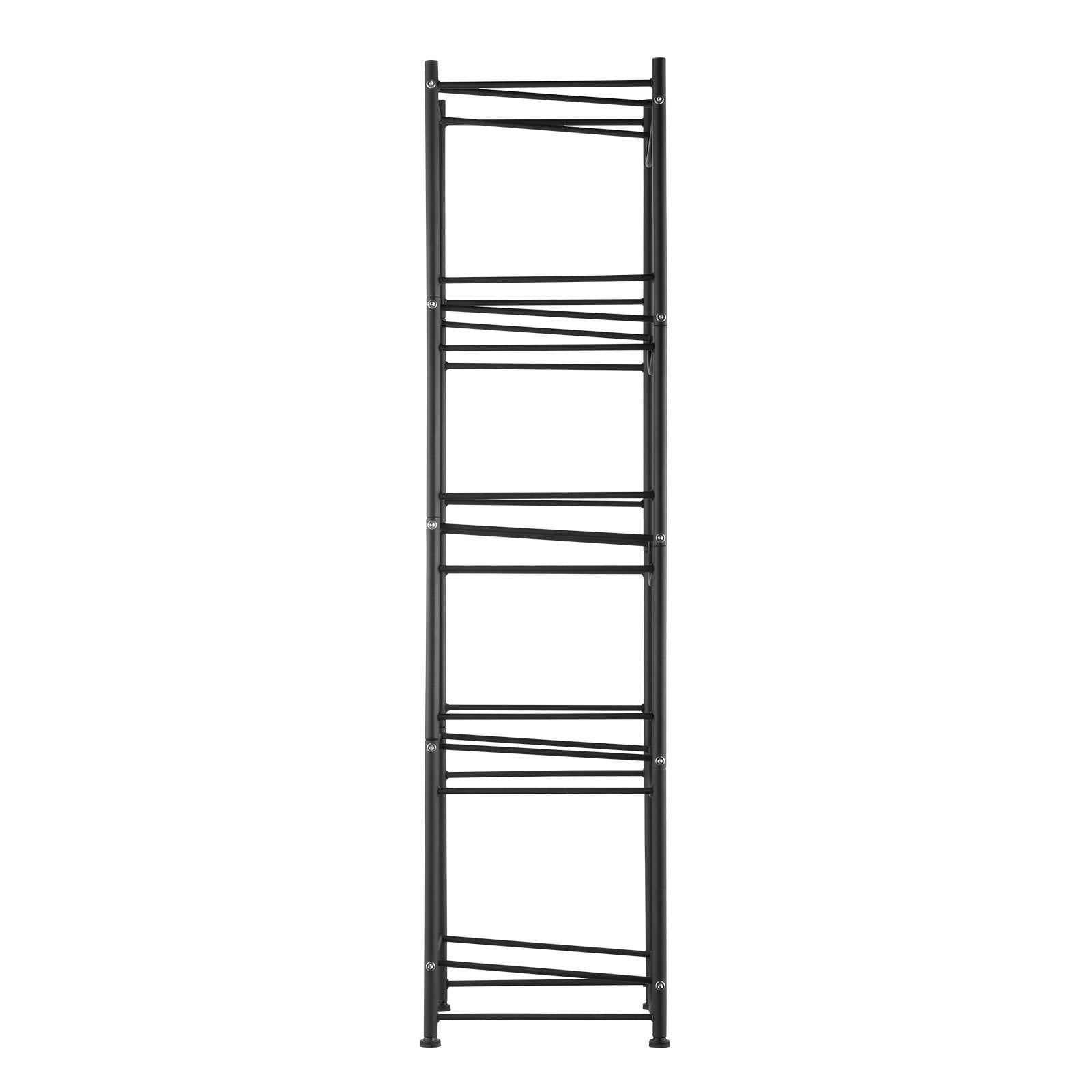 VEVOR 5 Tiers Water Jug Holder Single Row Water Bottle Rack for 5 Bottles, Heavy Duty Water Dispenser Rack with 5 Slots for Gallon Jugs, Detachable Water Storage Shelf Organizer for Home Living Room Office, Black