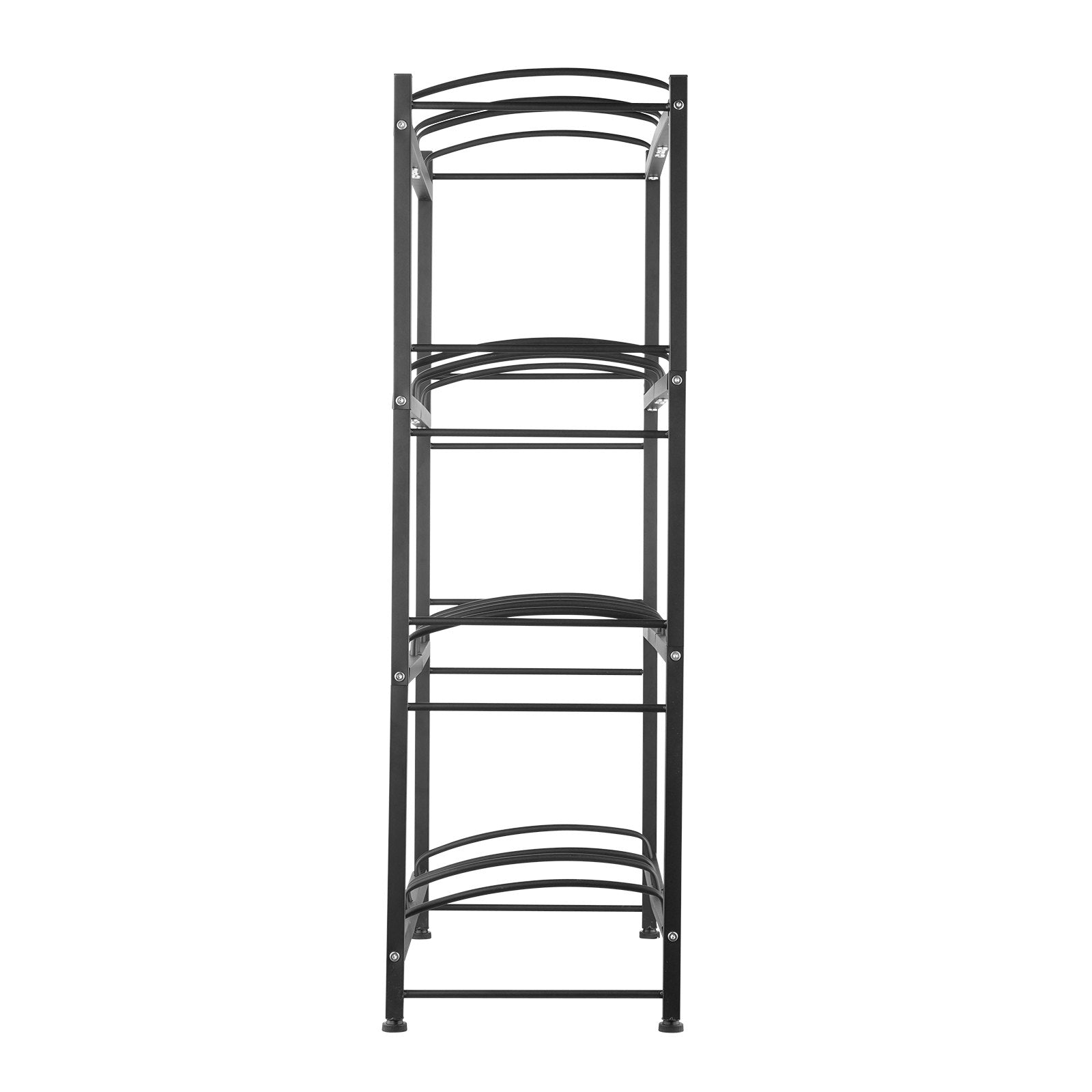 VEVOR 4 Tiers Water Jug Holder, 5 Gallon Water Bottle Holder, Double Row Water Bottle Rack for 8 Bottles, Heavy Duty Water Jug Rack for Kitchen, Office, Living Room, Black