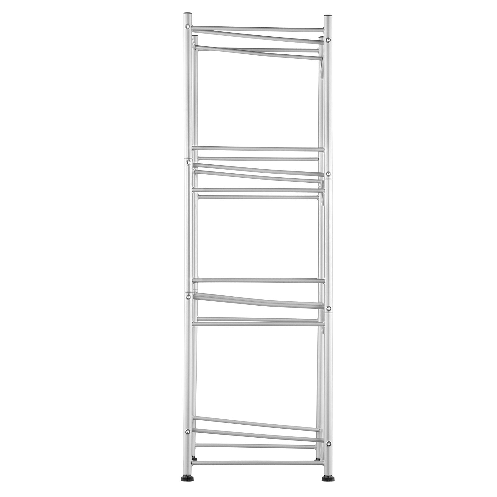 VEVOR 4 Tiers Water Jug Holder, 5 Gallon Water Bottle Holder, Single Row Water Bottle Rack for 4 Bottles, Heavy Duty Water Jug Rack for Kitchen, Office, Living Room, Silver