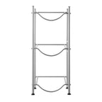 VEVOR 3 Tiers Water Jug Holder, 5 Gallon Water Bottle Holder, Single Row Water Bottle Rack for 3 Bottles, Heavy Duty Water Jug Rack for Kitchen, Office, Living Room, Silver