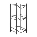 VEVOR 3 Tiers Water Jug Holder, 5 Gallon Water Bottle Holder, Single Row Water Bottle Rack for 3 Bottles, Heavy Duty Water Jug Rack for Kitchen, Office, Living Room, Black