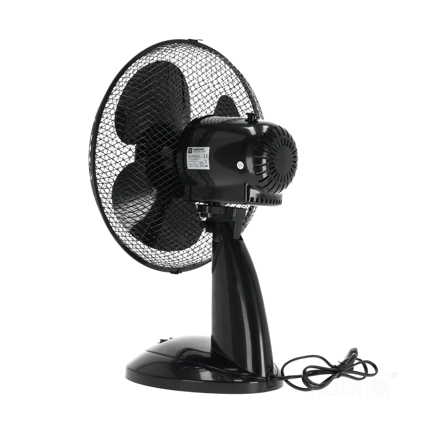 Desk fan VIENTO 40W black Kobi Windstar