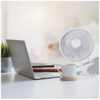 Desk fan VIENTO CLIP white Kobi Windstar