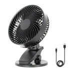 Desk fan VIENTO CLIP black Kobi Windstar