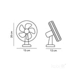 Desk fan VIENTO CLIP black Kobi Windstar