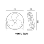 Floor fan VIENTO 200W Kobi Windstar