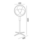 Floor fan VIENTO 45W white Kobi Windstar