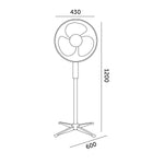 Floor fan VIENTO 45W white Kobi Windstar