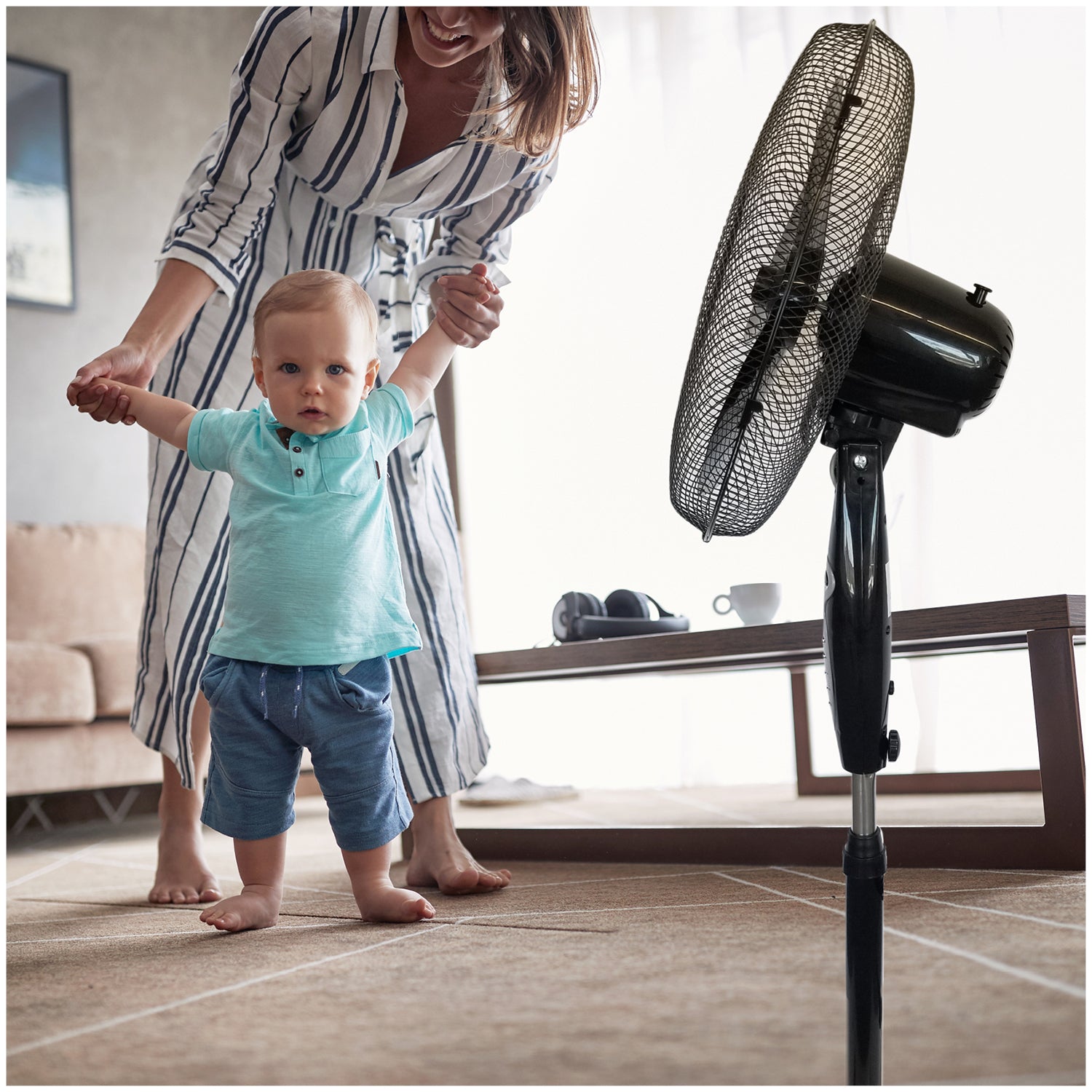 Floor fan VIENTO 45W black Kobi Windstar