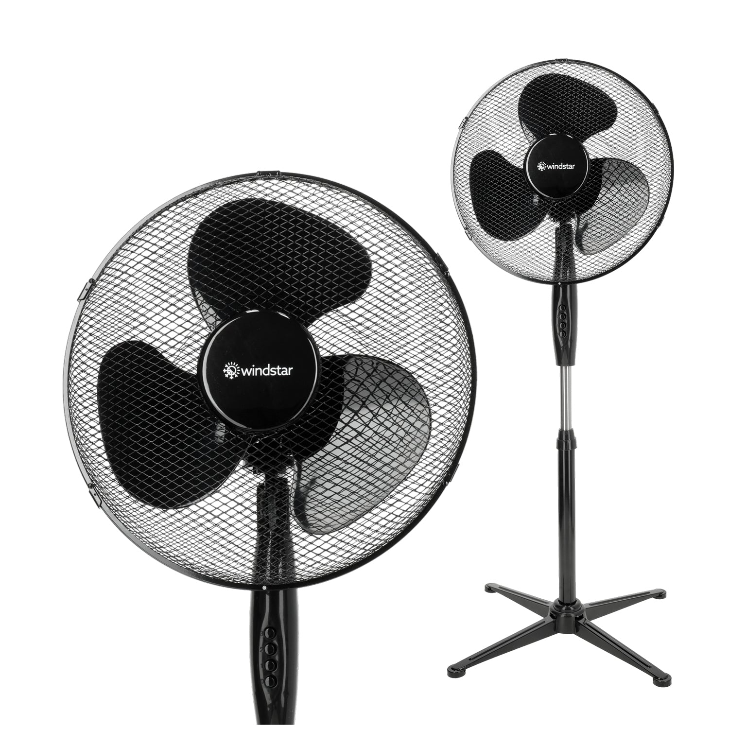Floor fan VIENTO 45W black Kobi Windstar