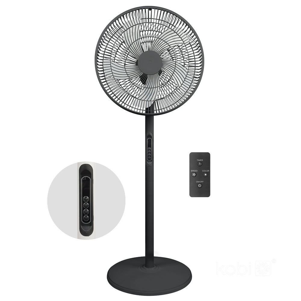 Floor fan VIENTO-R 40W black Kobi Windstar