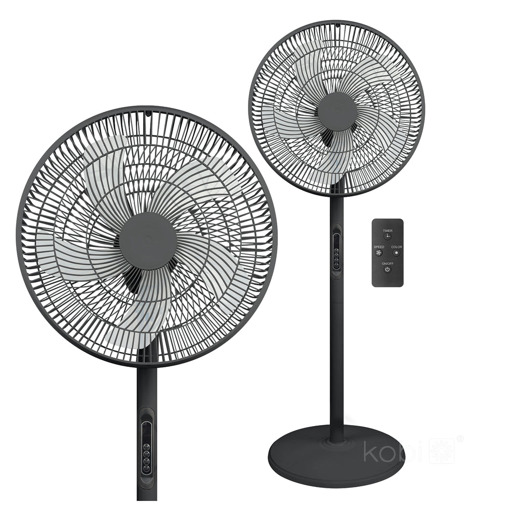 Floor fan VIENTO-R 40W black Kobi Windstar