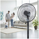 Floor fan VIENTO-R 40W black Kobi Windstar