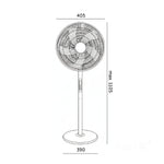 Floor fan VIENTO-R 40W black Kobi Windstar