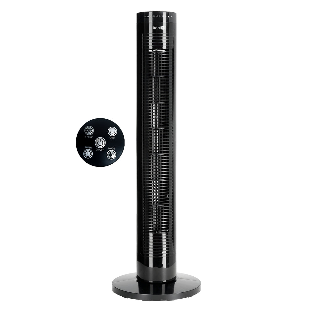 Tower fan HOORN 45W black Kobi