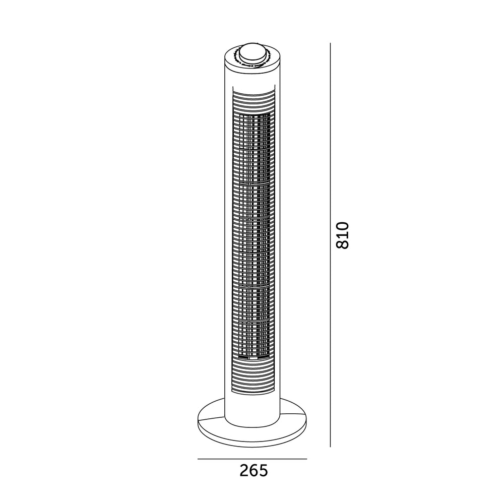 Tower fan VENLO 2 45W black Kobi Windstar