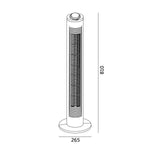 Tower fan VENLO 2 45W black Kobi Windstar