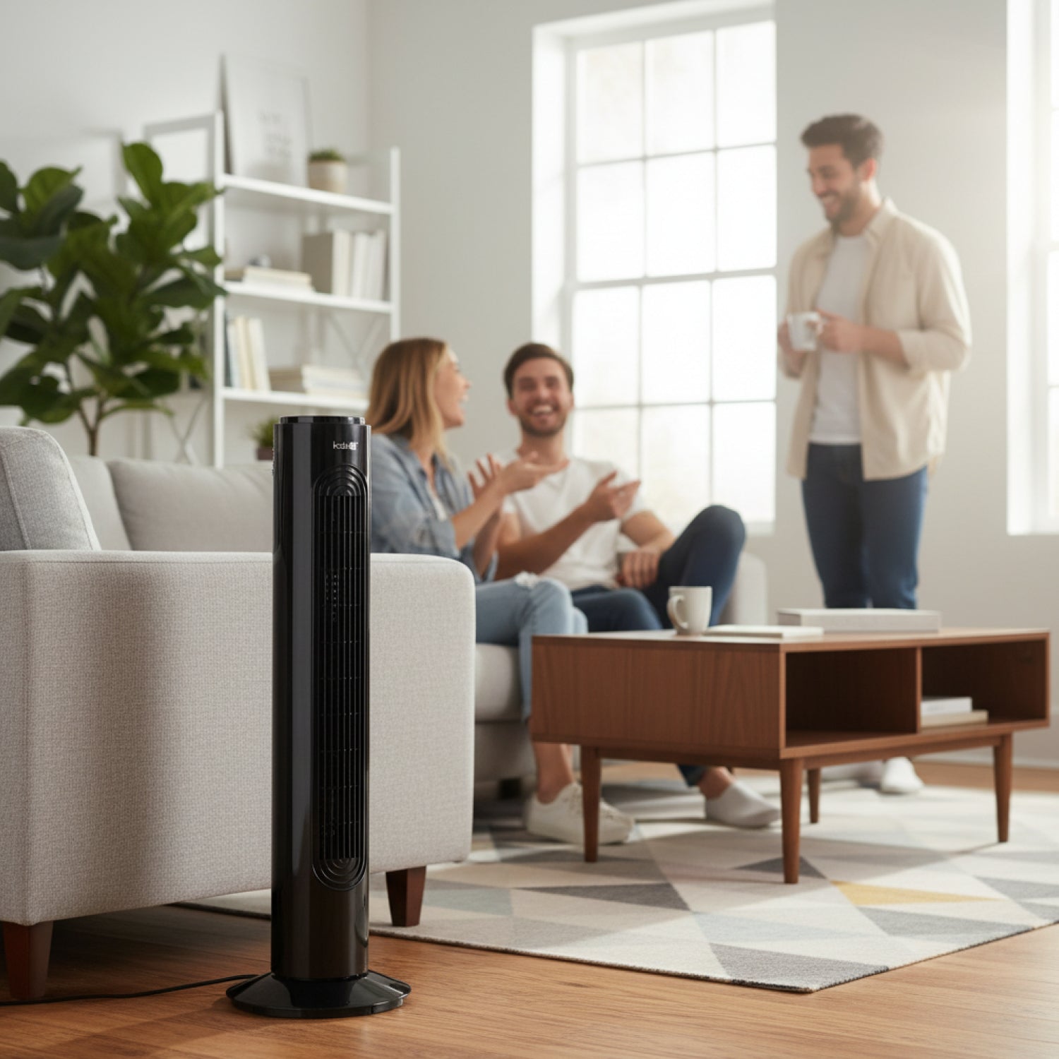 Tower fan VENLO 45W black Kobi