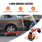 VEVOR Wheel Dolly, Max Capacity 1500 Lbs Car Dolly, Car Jack Dolly Lifter with 360° Rotatable Wheels, Heavy Duty Vehicle Positioning Hydraulic Tire Jack, for Vehicle Car Auto Repair Moving, Set of 4