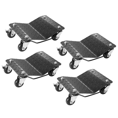 VEVOR Car Dolly Wheel Tire Dolly 4 PCS Heavy Duty Skate Auto Repair Dolly 2721.6 kg