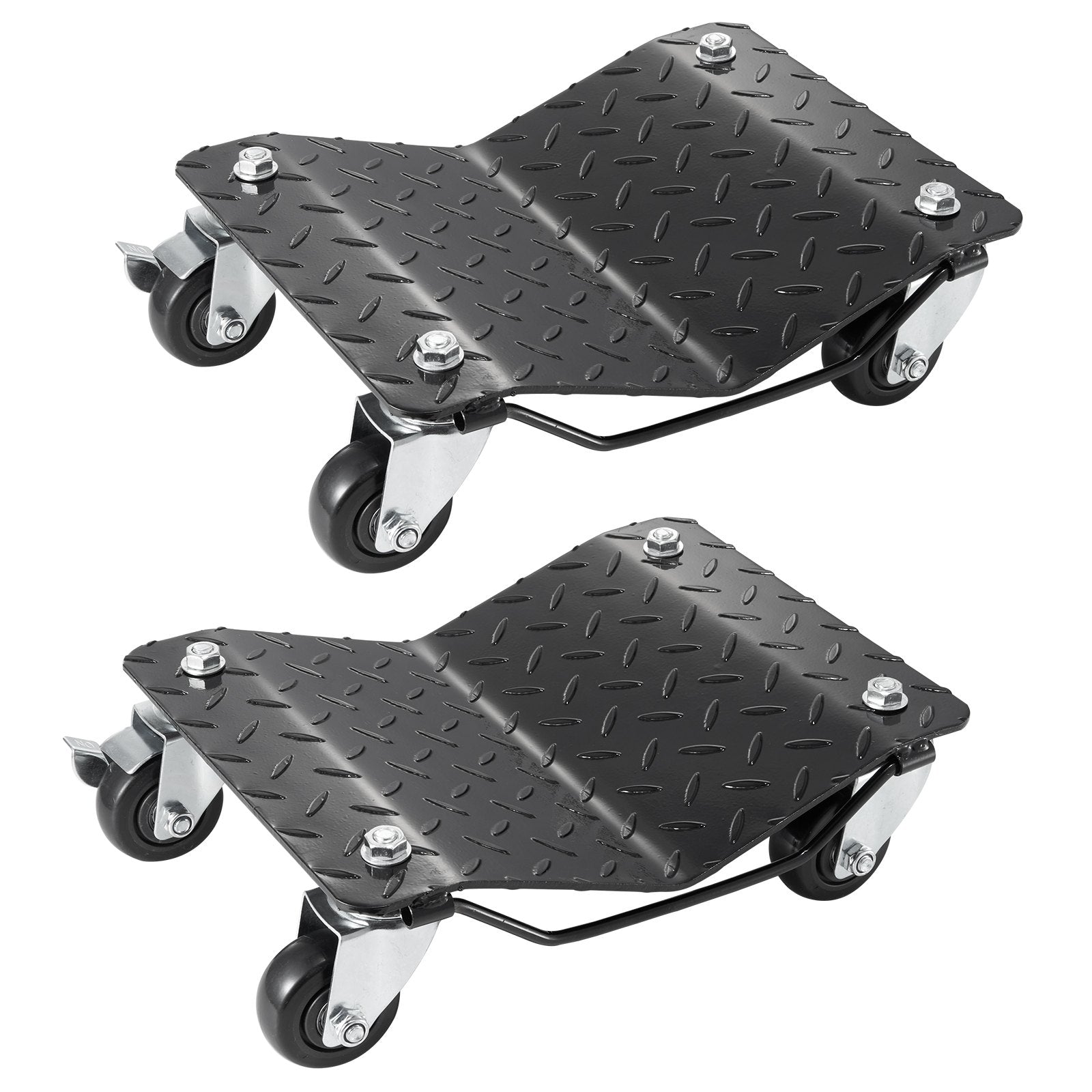 VEVOR Car Dolly Wheel Tire Dolly 2 PCS Heavy Duty Skate Auto Repair Dolly 1360.8 kg