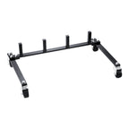 VEVOR Car Dolly Rack, Storage Rack with 360° Rotatable Wheels, Hydraulic Ratchet Trolley Jack Stand Organizer, Jack Stands Holder Storage Rack, 4-Dolly Capacity, Compatible with Most Dollies