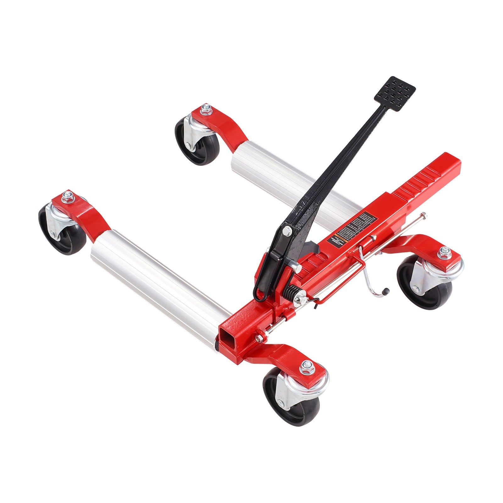 VEVOR Wheel Dolly, Max Capacity 1500 Lbs Car Dolly, Car Jack Dolly Lifter with 360° Rotatable Wheels, Heavy Duty Vehicle Positioning Ratchet Tire Jack, for Vehicle Car Auto Repair Moving