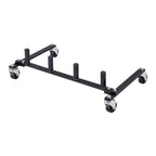 VEVOR Car Dolly Rack, Storage Rack with 360° Rotatable Wheels, Hydraulic Ratchet Trolley Jack Stand Organizer, Jack Stands Holder Storage Rack, 4-Dolly Capacity, Compatible with Most Dollies
