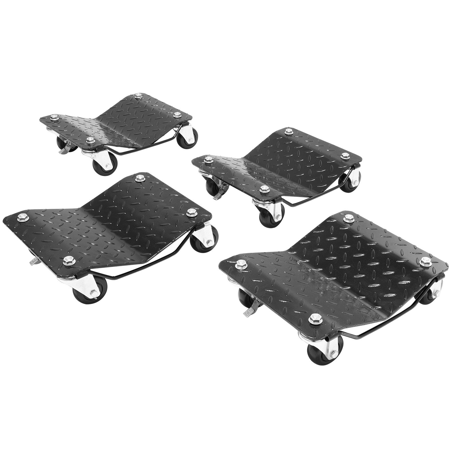 VEVOR Car Dolly Wheel Tire Dolly 4 PCS Heavy Duty Skate Auto Repair Dolly 2721.6 kg