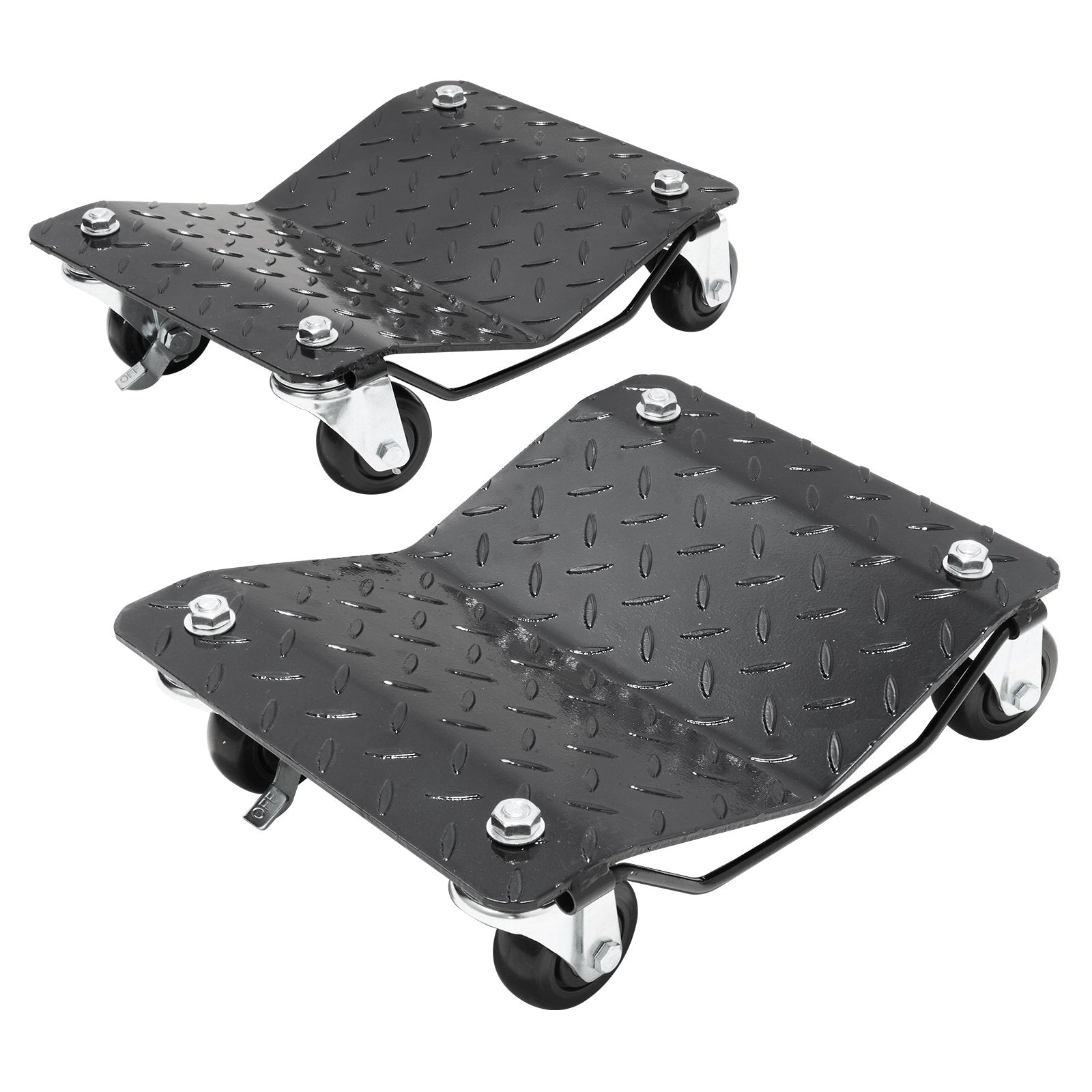 VEVOR Car Dolly Wheel Tire Dolly 2 PCS Heavy Duty Skate Auto Repair Dolly 1360.8 kg