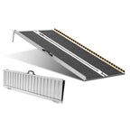 VEVOR Portable Wheelchair Ramp, 152 cm 363 kg Capacity, Non-Slip Aluminum Folding Threshold Ramp, Foldable Mobility Scooter Ramp Wheel Chair Ramp, Handicap Ramp for Home Steps, Stairs, Doorways, Curbs
