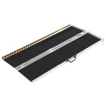 VEVOR Portable Wheelchair Ramp, 182.9 cm 362.9 kg Capacity, Non-Slip Aluminum Folding Threshold Ramp, Foldable Mobility Scooter Ramp Wheel Chair Ramp, Handicap Ramp for Home Steps, Stairs, Doorways, Curbs