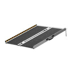 VEVOR Portable Wheelchair Ramp, 91.4 cm 362.9 kg Capacity, Non-Slip Aluminum Folding Threshold Ramp, Foldable Mobility Scooter Ramp Wheel Chair Ramp, Handicap Ramp for Home Steps, Stairs, Doorways, Curbs