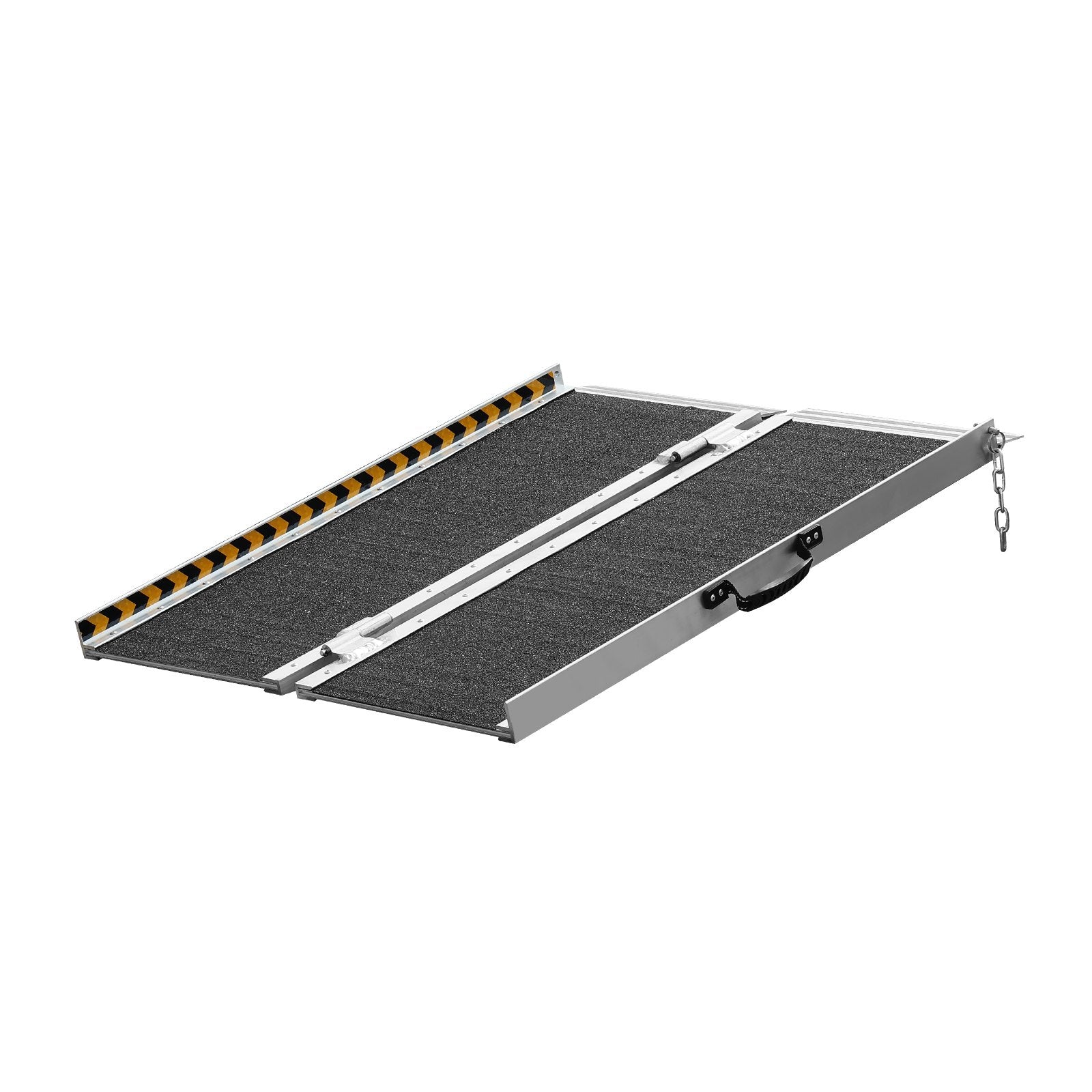 VEVOR Portable Wheelchair Ramp, 91.4 cm 362.9 kg Capacity, Non-Slip Aluminum Folding Threshold Ramp, Foldable Mobility Scooter Ramp Wheel Chair Ramp, Handicap Ramp for Home Steps, Stairs, Doorways, Curbs