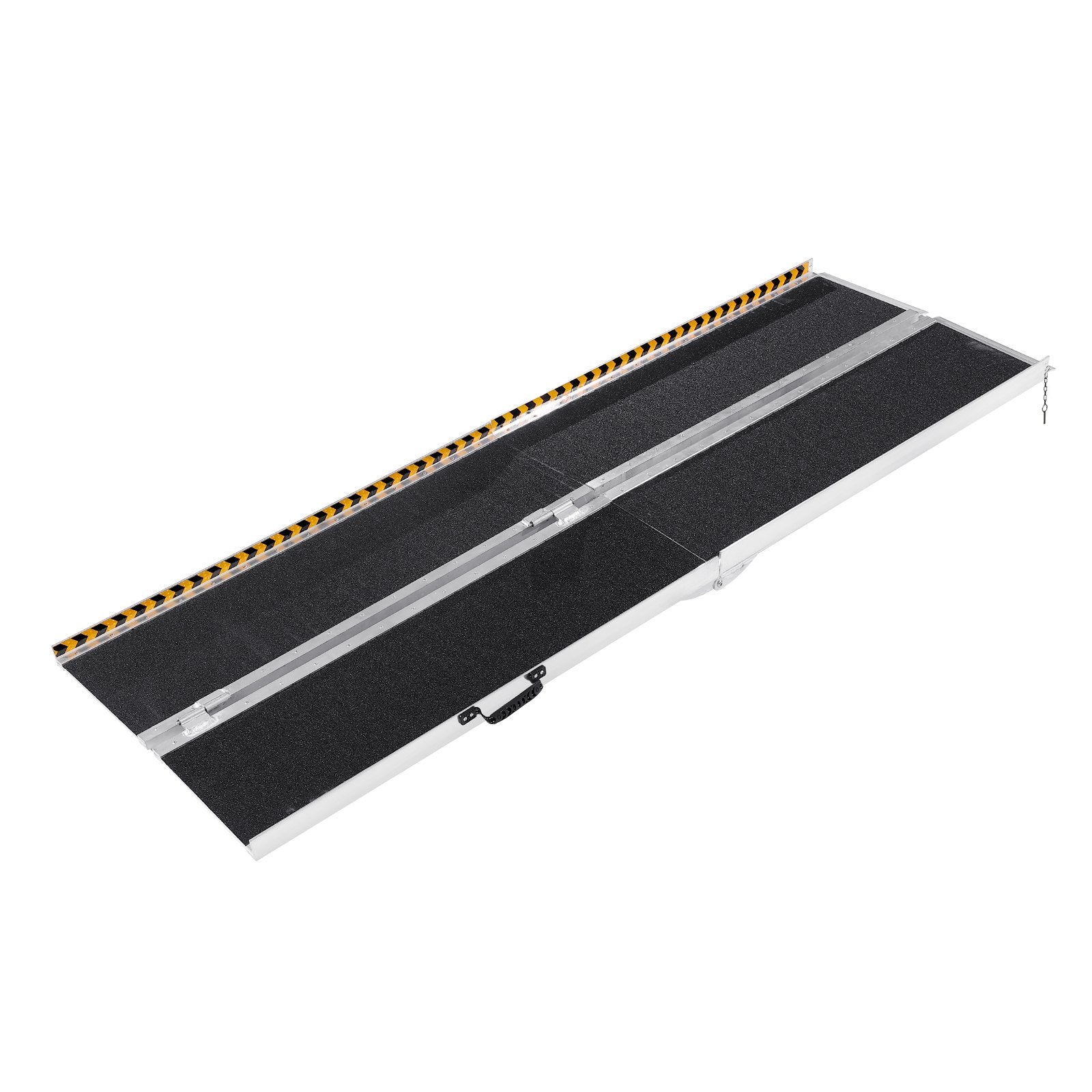 VEVOR Portable Wheelchair Ramp, 243.8 cm 363 kg Capacity, Non-Slip Aluminum Folding Threshold Ramp, Foldable Mobility Scooter Ramp Wheel Chair Ramp, Handicap Ramp for Home Steps, Stairs, Doorways, Curbs