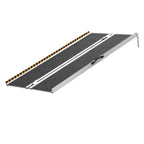 VEVOR Portable Wheelchair Ramp, 152 cm 363 kg Capacity, Non-Slip Aluminum Folding Threshold Ramp, Foldable Mobility Scooter Ramp Wheel Chair Ramp, Handicap Ramp for Home Steps, Stairs, Doorways, Curbs