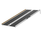VEVOR Portable Wheelchair Ramp, 152 cm 363 kg Capacity, Non-Slip Aluminum Folding Threshold Ramp, Foldable Mobility Scooter Ramp Wheel Chair Ramp, Handicap Ramp for Home Steps, Stairs, Doorways, Curbs
